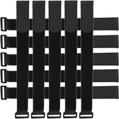 Herbruikbare kabelbinders set van 10 stuks - 45 cm lengte met plastic sluiting