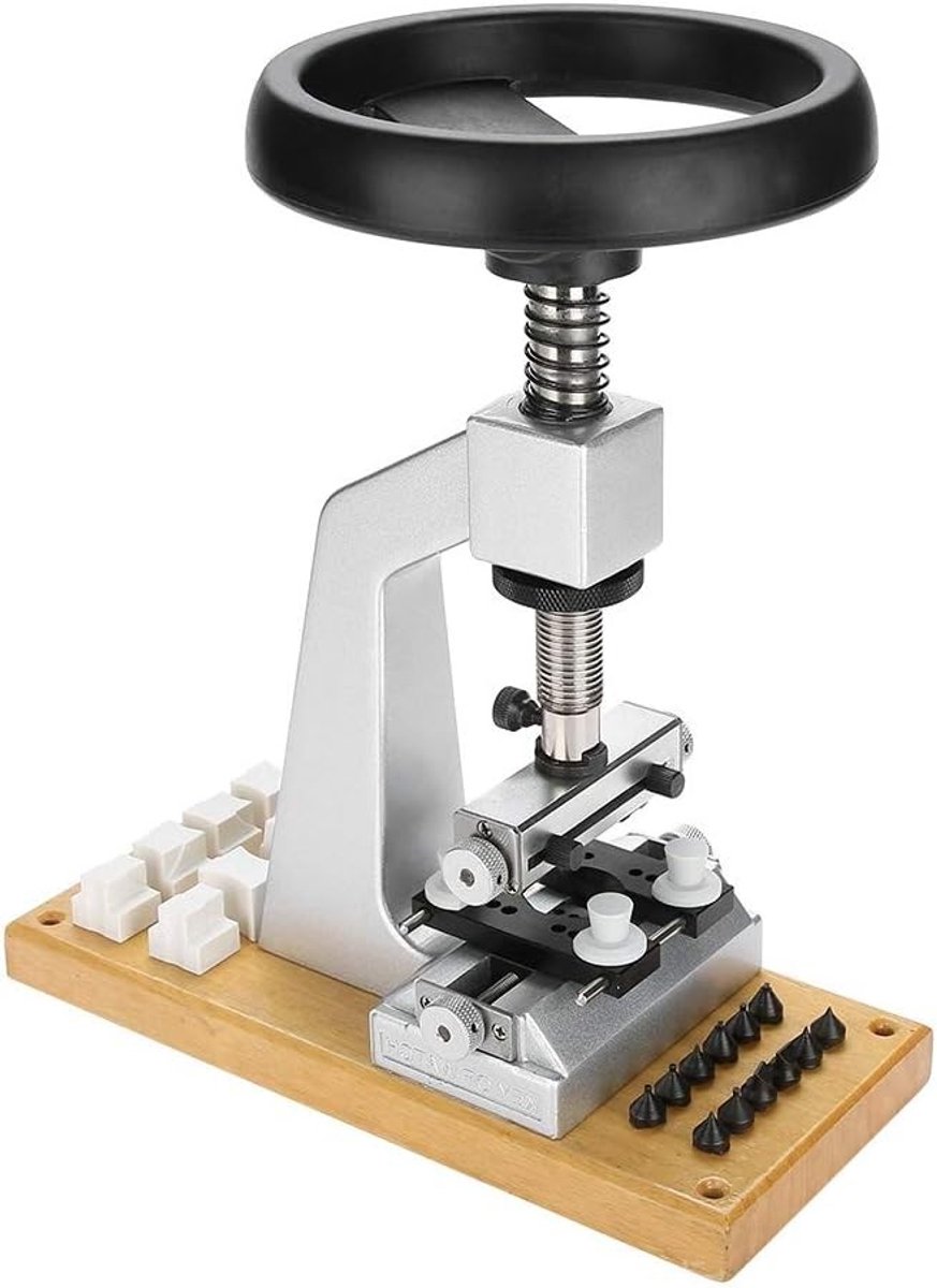 Professionele Horloge Opener met Metalen Basis voor het Openen van Horlogekasten, Geschikt voor Horlogemakers en Reparaties