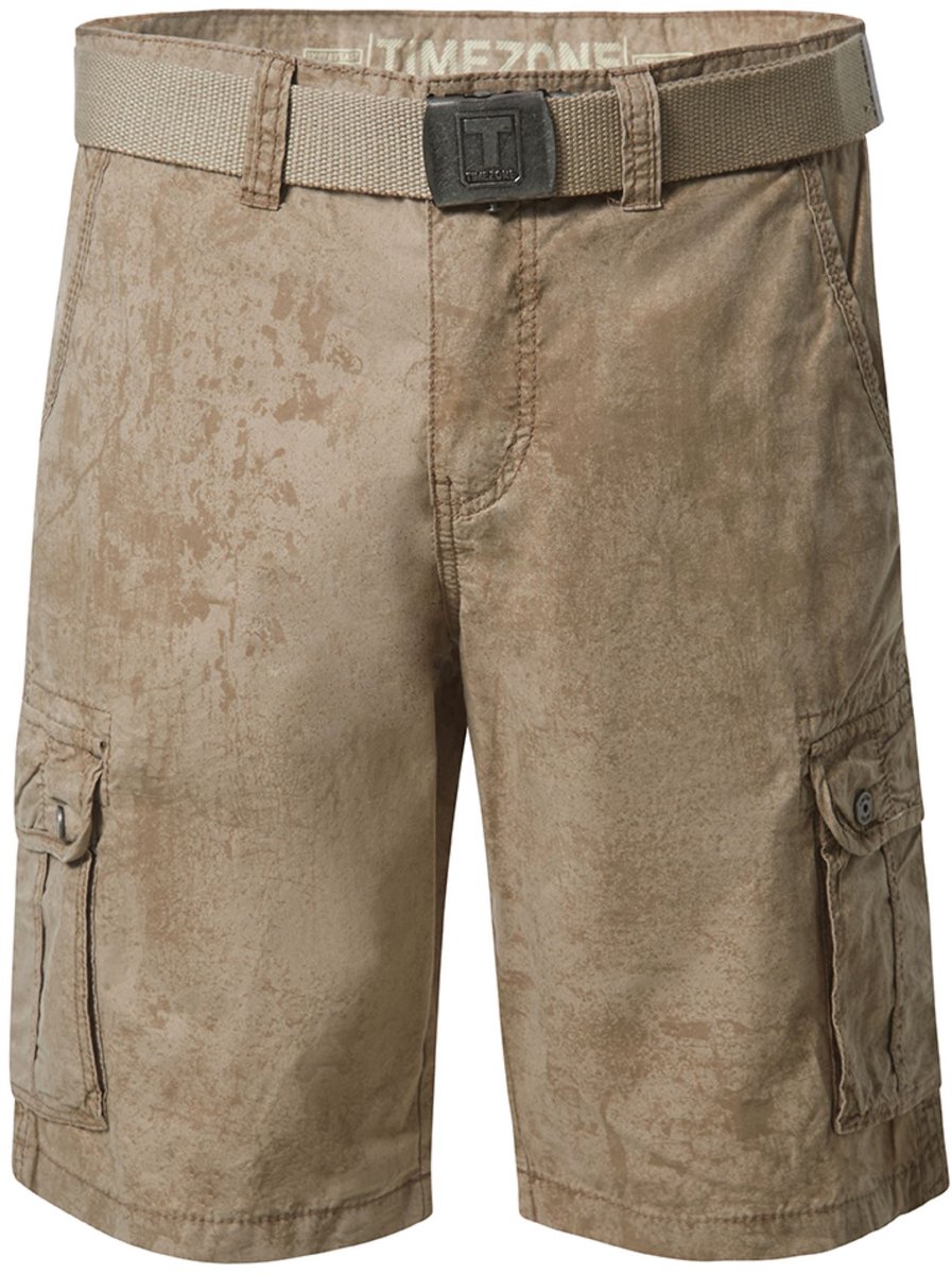 TIMEZONE Herren Shorts Verschillende Patronen Riem Zijzakken Cargozakken