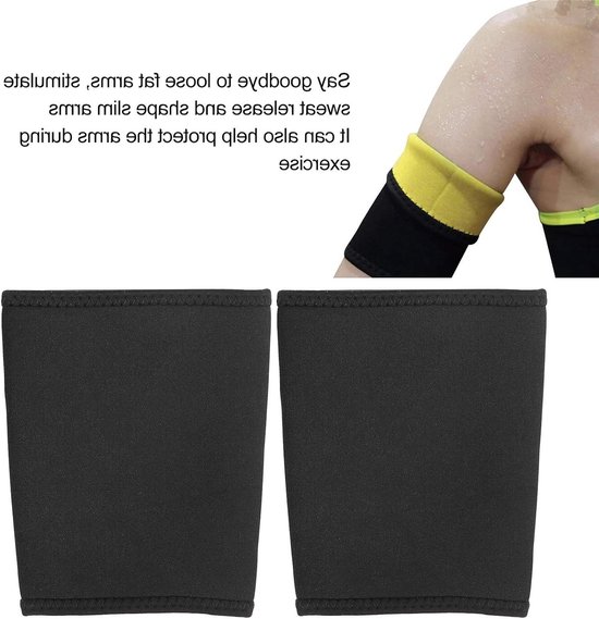 Slimming Arm Sleeves - 2 Stuks Neopreen Compressie Mouwen voor Slanker Uiterlijk, Ondersteuning en Comfort voor Bovenarmen van Merkloos — afbeelding 4
