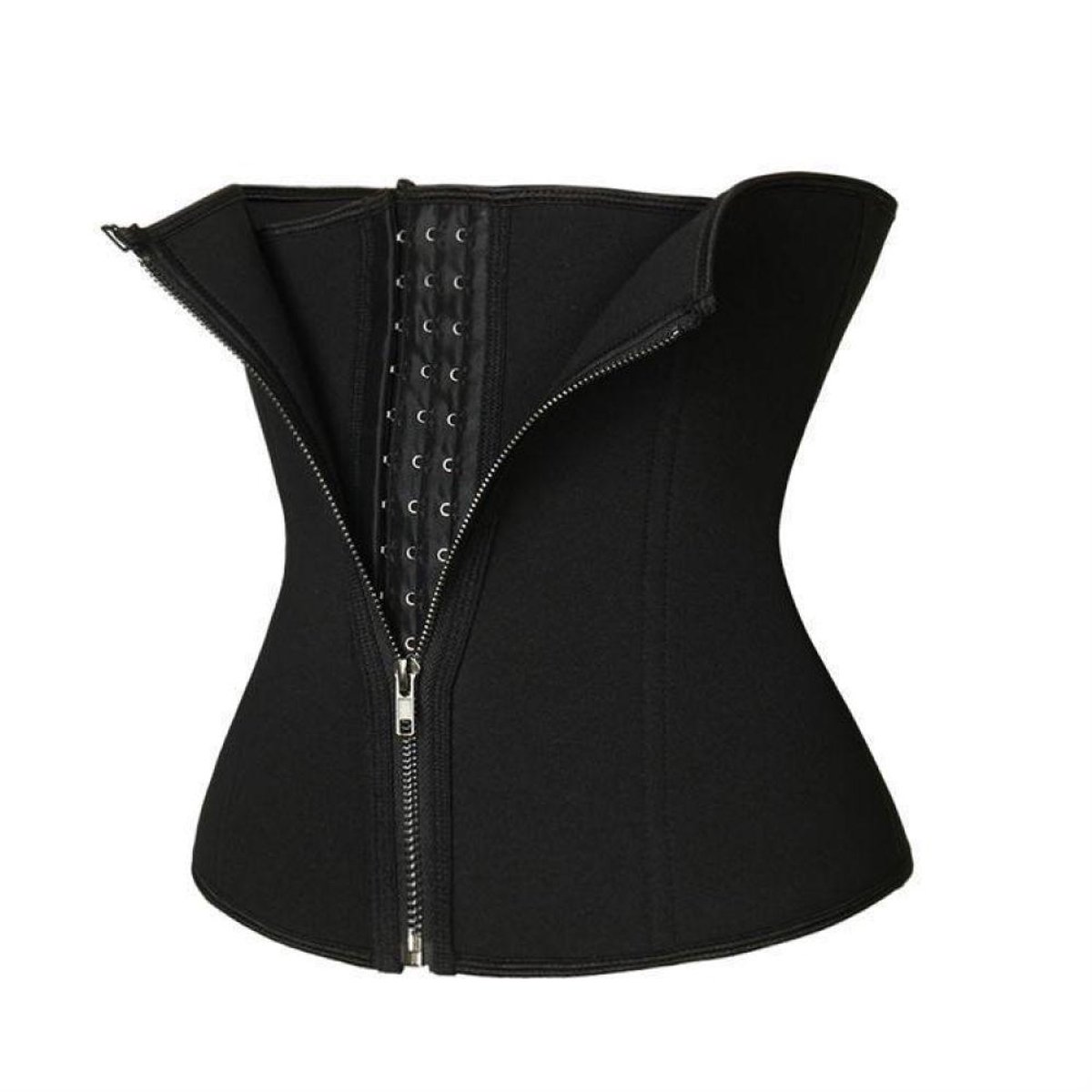 TuseRxln Tailletrainer - Corset - Met Rits Voor Training En Steun - 1 Stuk - Zwart