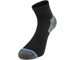 Sokken CXS CoolTrail, zwart-blauw, 3 paar, maat 40-43