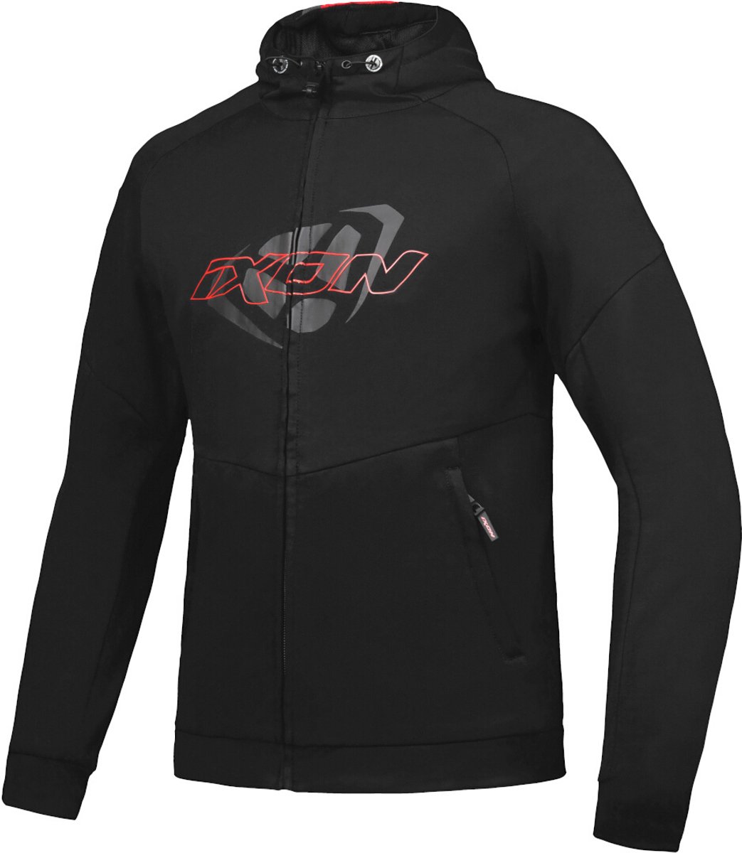 Ixon Touchdown Zwart Rood Textiele Motorjas - Jas