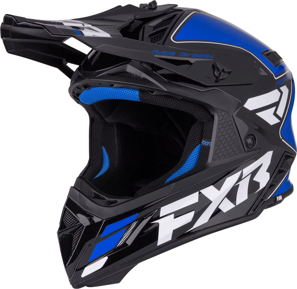 FXR Helium Logo Carbon Motorcross helm -