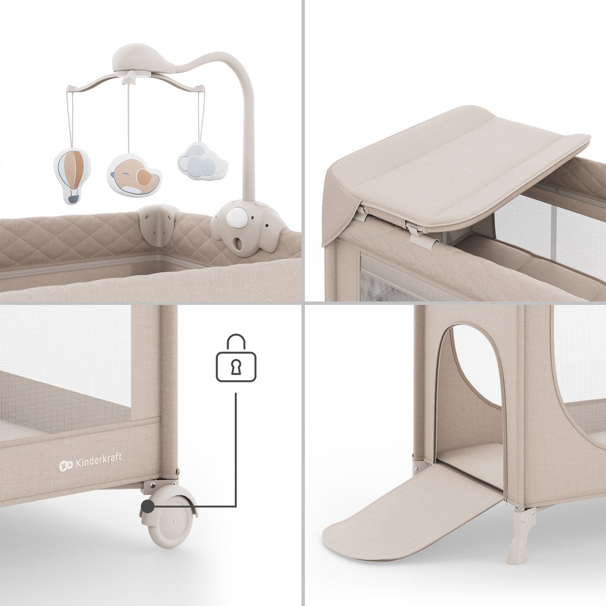 Kinderkraft LEODY UP - 2-in-1 reisbedje thumbnail 2