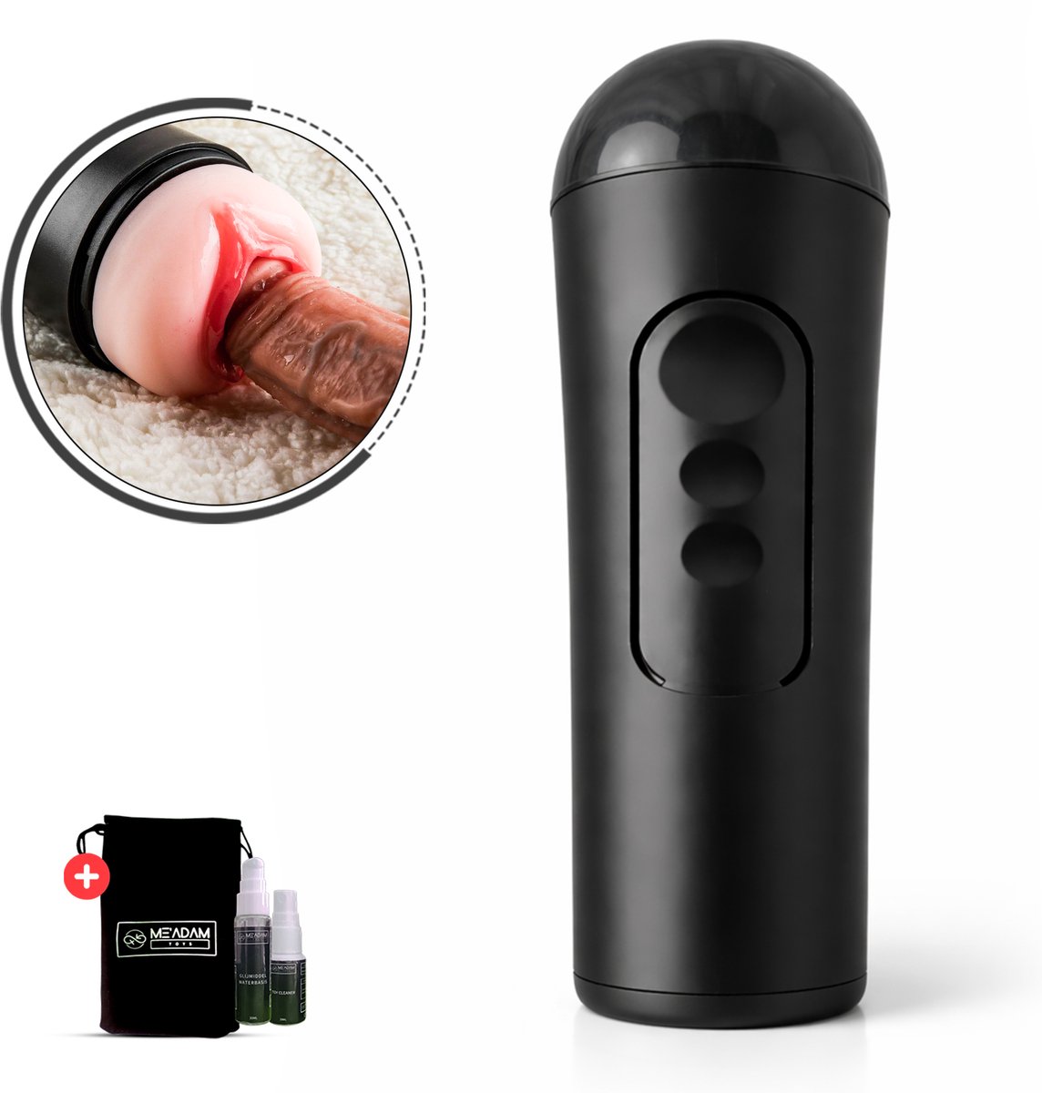 ME'ADAM - Masturbator voor Mannen – Pocket Pussy – Kunstvagina – Blowjob Stimulator – Realistisch Seksspeeltje – Geluidloos – Discreet - sextoys