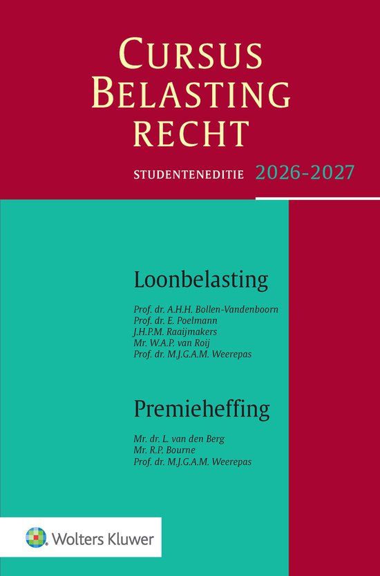 Cursus Belastingrecht Loonbelasting/Premieheffing 2026-2027 - cover