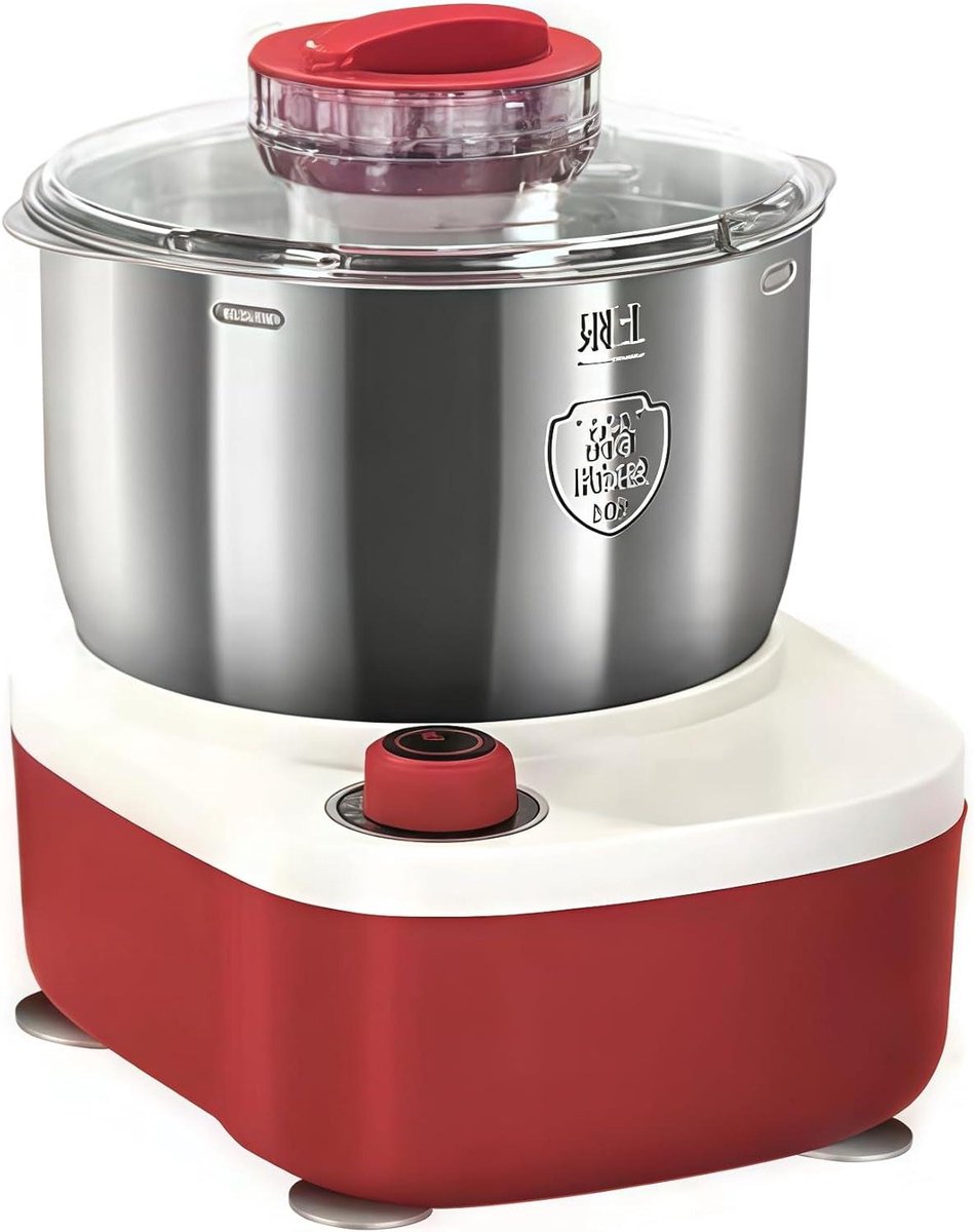 Deegmaker Keukenmachine - Deegkneder Mixer - Bakken Thuis - Constante Temperatuur Fermentatie - 5L Kom - Rood