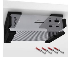 Wandhouder voor CalDigit TS4 Thunderbolt dockingstation - Ondertafel bevestiging ruimtebesparend zwart