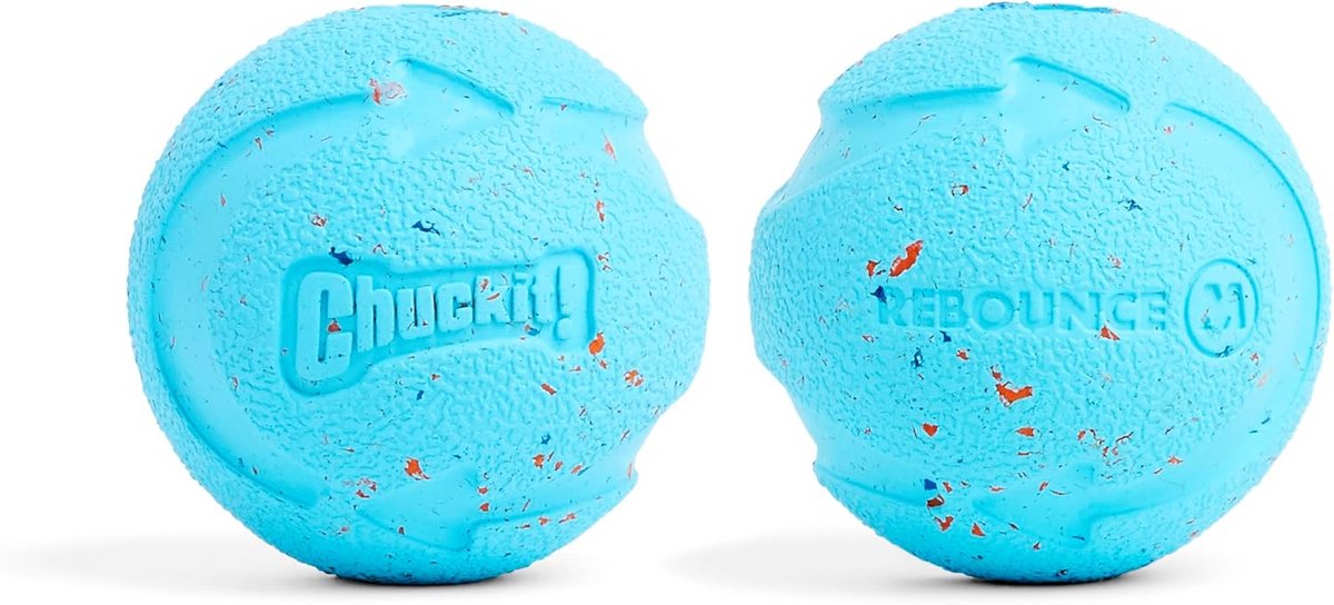 Rebouce Ball Medium Set van 2 Elastische Hondenballetjes