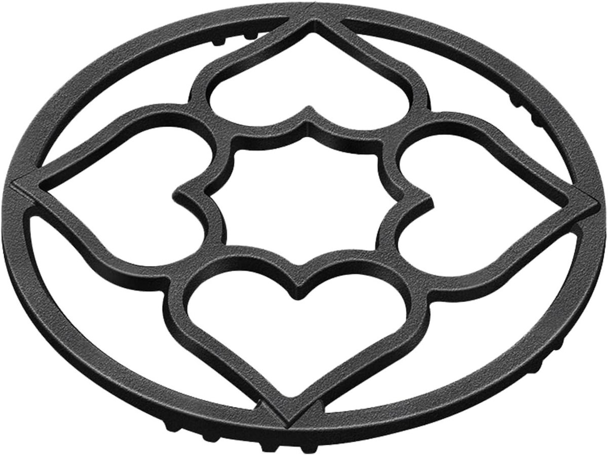 Wok Ring Kookplaat Accessoire Stabiel Koken Hittebestendig Staal 19 cm Diameter Zwart