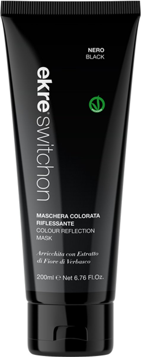 Ekre - Switch On Color Reflection Mask - Black - 200 ml