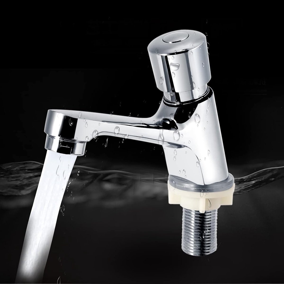 Keukenmengkraan met Automatische Sluiting en Waterbesparing voor Badkuipen en Spoelbakken