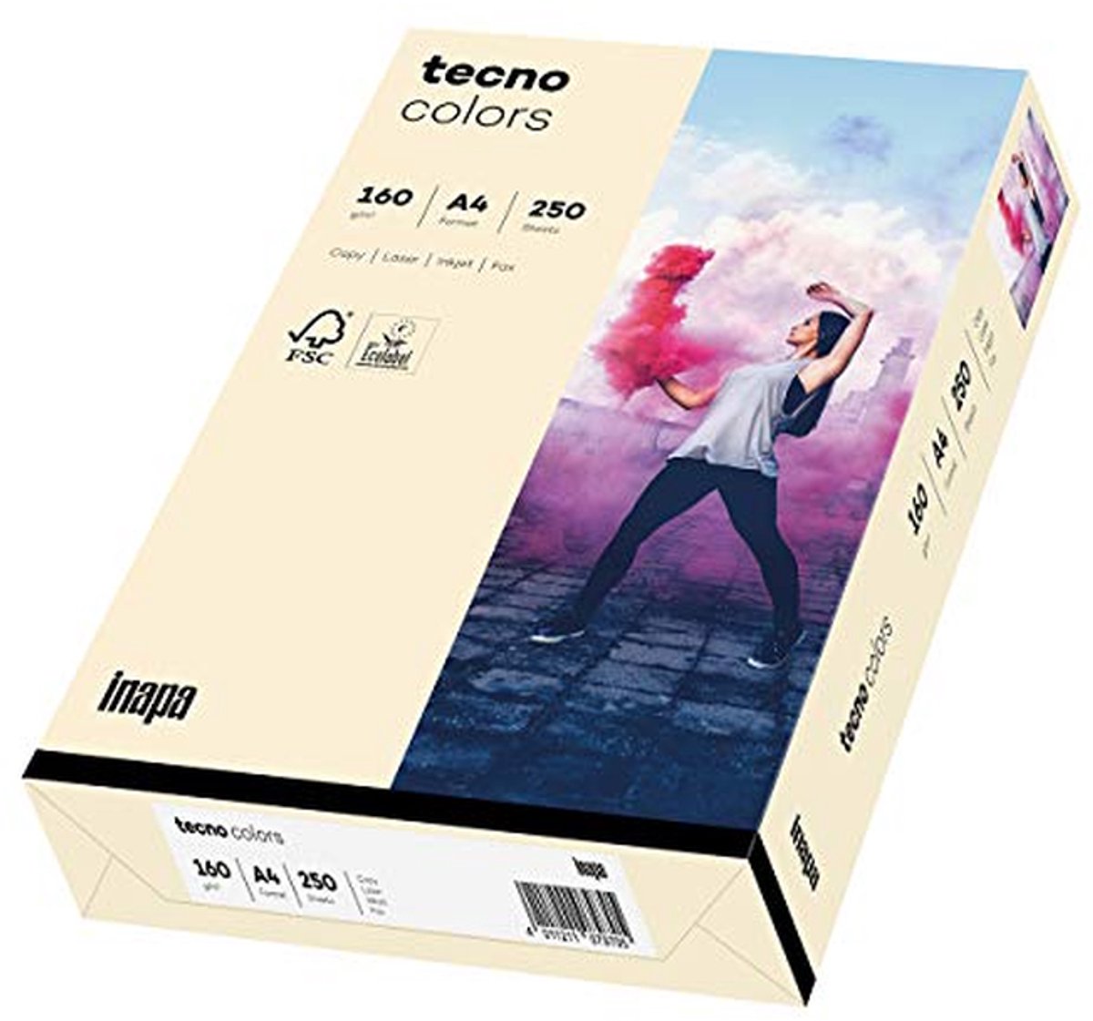 Gekleurd A4 printerpapier - 250 vel, 160 g/m², veelzijdig en duurzaam