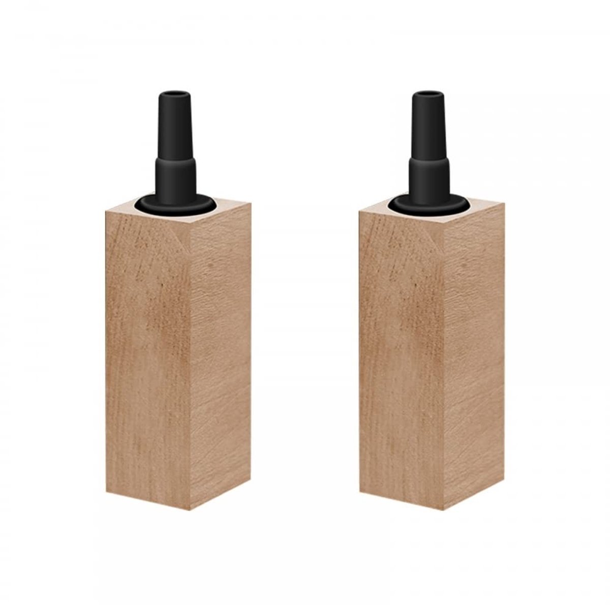 MTTproducts- Luchtbel Houten - 2 Stuks - Aquarium Diffuser - Zuurstof Verhogen - Lichtgewicht - Duurzaam Materiaal - Luchtsteen