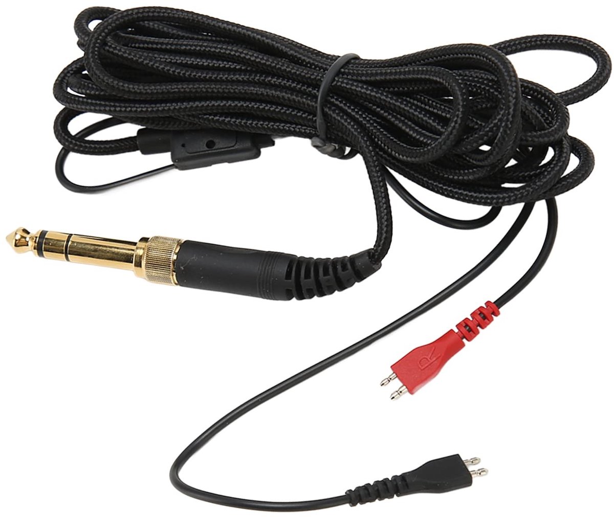 MTTproducts- Hoofdtelefoon Kabel 9.8 Ft - Vervangende Kabel - 3.5Mm/6.5Mm Pluggen - Geweven Draad - Lichtgewicht - HD Geluidstransmissie - Headphone Cord