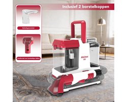 Waszuiger Bank en Tapijt - Akitas X5 Vlekkenreiniger met Tweetanksysteem en Zelfreiniging - Tapijtreiniger voor Bank, Auto, Bekleding en Dierenvlekken - Inclusief Reinigingsmiddel