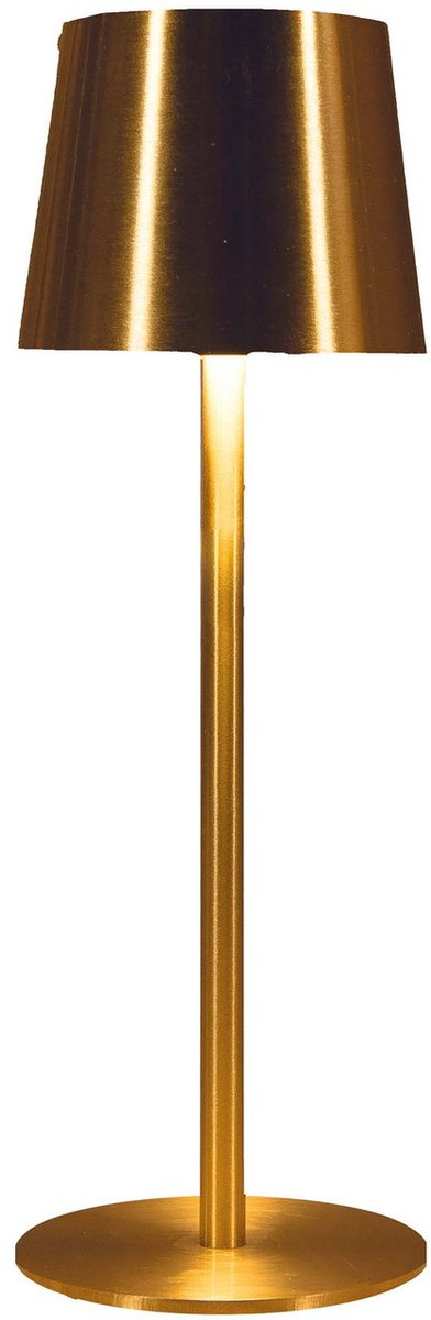 Draadloze Tafellamp | 27,5 x 9 cm | Warmwit dimbaar | Goud | Anna's Collectie