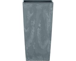 Hoge Moderne Bloempot Grijs met Binnenbak voor Binnen en Buiten