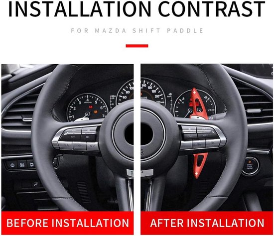 2 stuks aluminium schakelpedalen verlenging - passend voor Golf 7, Golf 8, Arteon, T-Roc, Tiguan — afbeelding 3