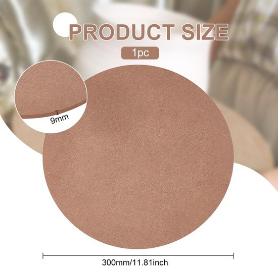 Ronde Keramiek Draaischijf Batten MDF 30cm voor Pottenbakkers — afbeelding 5