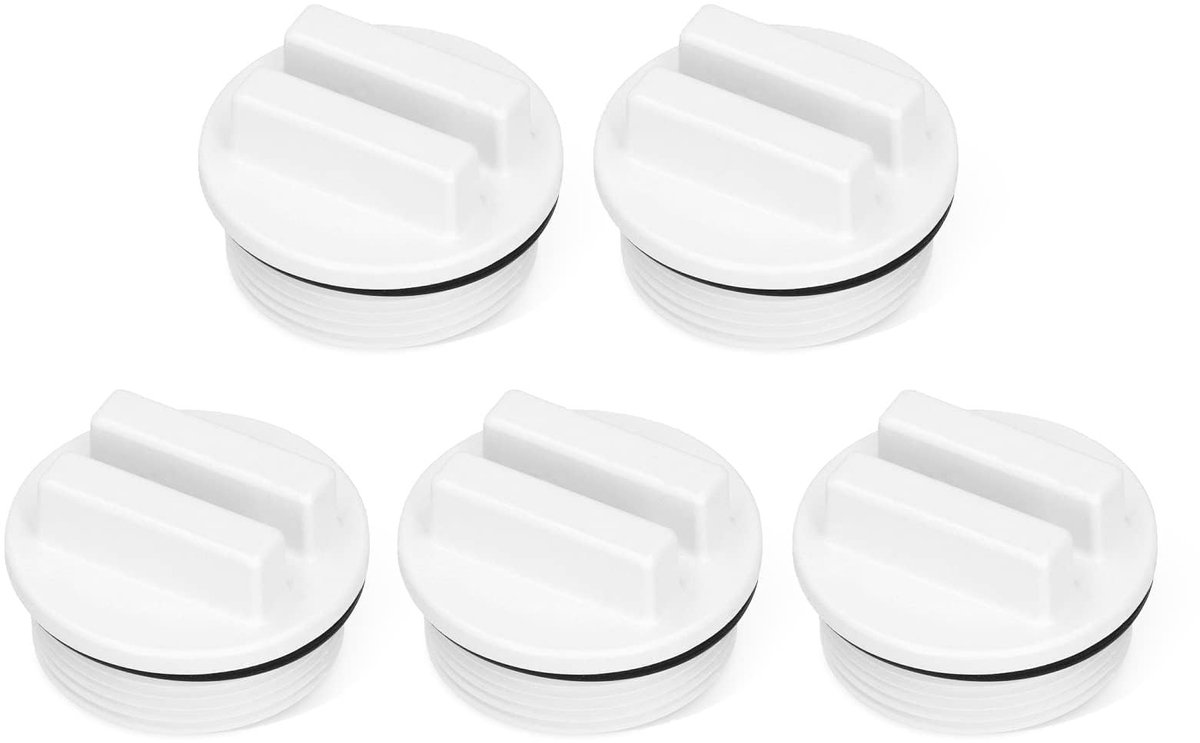 Cosensi- Winterplug 1,5-inch - 5-delige Afdichtplug - Zwembad/SPA Accessoires - Bescherming Pijpleiding - Kunststof - Rubber O-ring - Zwembadplug
