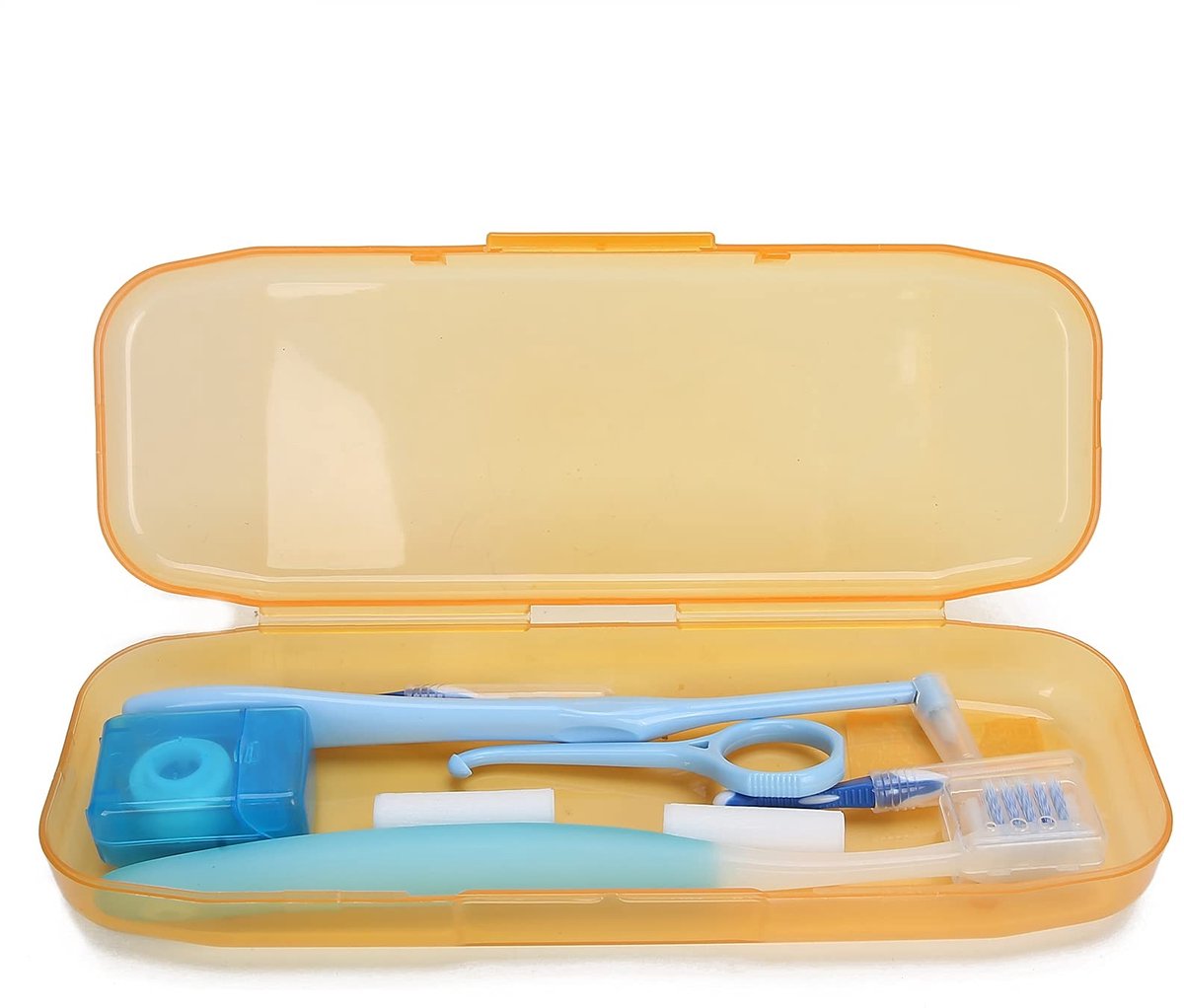 Cosensi- Mondverzorgingsset - Orthodontische Tandenborstel - Flosser/Plectrumstool - Interdentale Borstel - Houderverwijderaar - Lichtgewicht en Draagbaar - Tandverzorgingsset