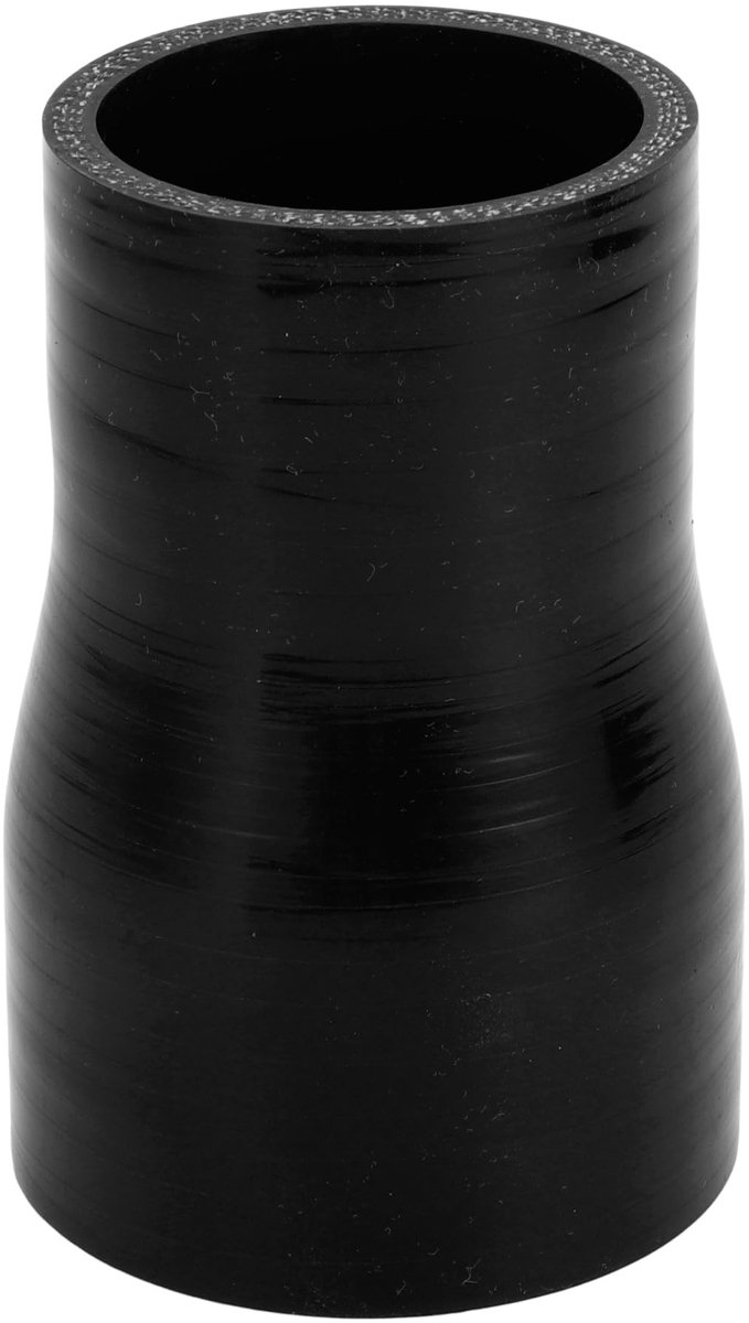Cosensi- Silicone Slang 4-Laags - Binnendiameter 51mm/63mm - Lengte 100mm - Dikte 5mm - Zwart - Bestand tegen hoge temperaturen - Koelslang