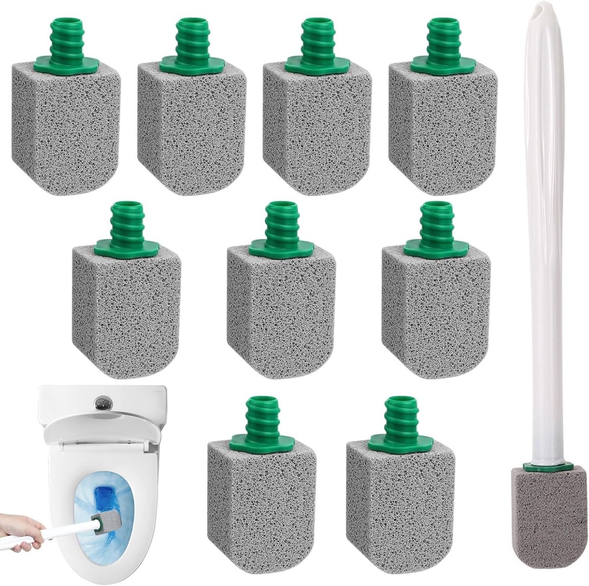 Toiletsteen met Handvat voor Effectieve Reiniging van Kalksteen in Badkamer, Keuken en Zwembad