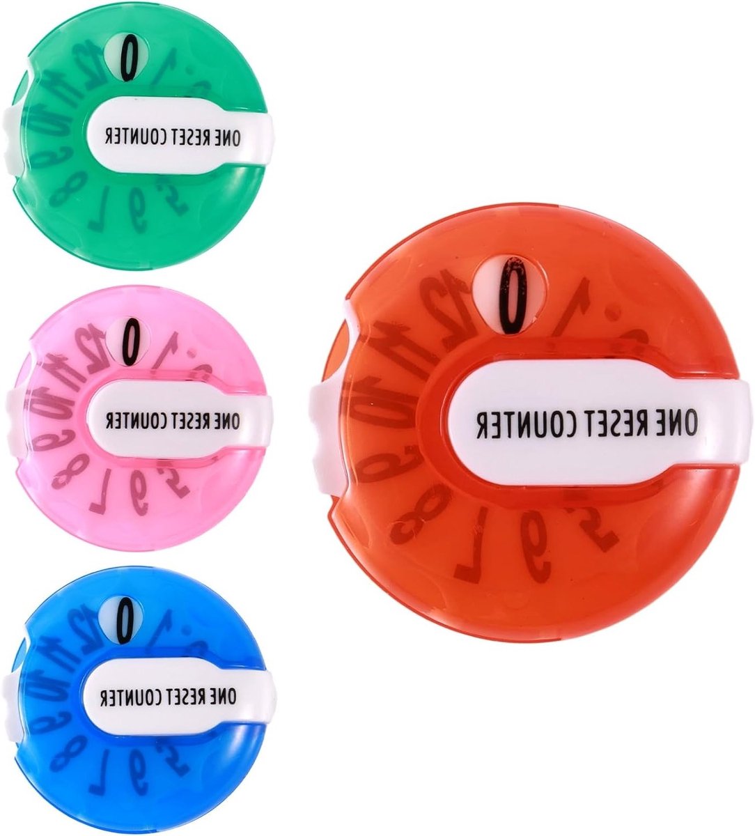 4-delige Golf Score Counter Set, Mini Clip-On Stroke Trackers voor Nauwkeurige Score Registratie, Draagbare Golf Accessoires voor Mannen en Vrouwen, Ideaal voor Gemakkelijk Scoren