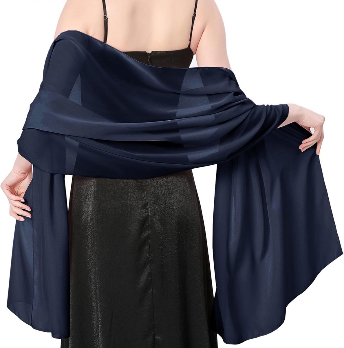 Elegante Dames Chiffon Sjaal Zomer Stola voor Feestelijke Gelegenheden
