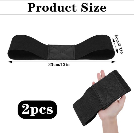 Golf Swing Armband - Elastische Trainingband voor Armbeweging en Lichaamssynchronisatie - Verstelbare Correctieband voor Gecontroleerde Slagen - 2 stuks Zwart van GOLF — afbeelding 5