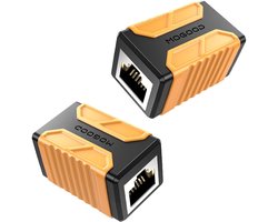 MOGOOD RJ45 Inline Koppeling voor 10Gbps Internetkabels - 2-Pack Cat 8