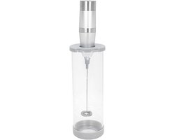 Elektrische Opschuimer - Melk Eierklopper - Koffie Smoothies - Dubbele Snelheid - 23 cm - Zilver