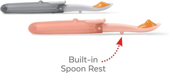2-pack vouw reislepels grijs en roze — afbeelding 5