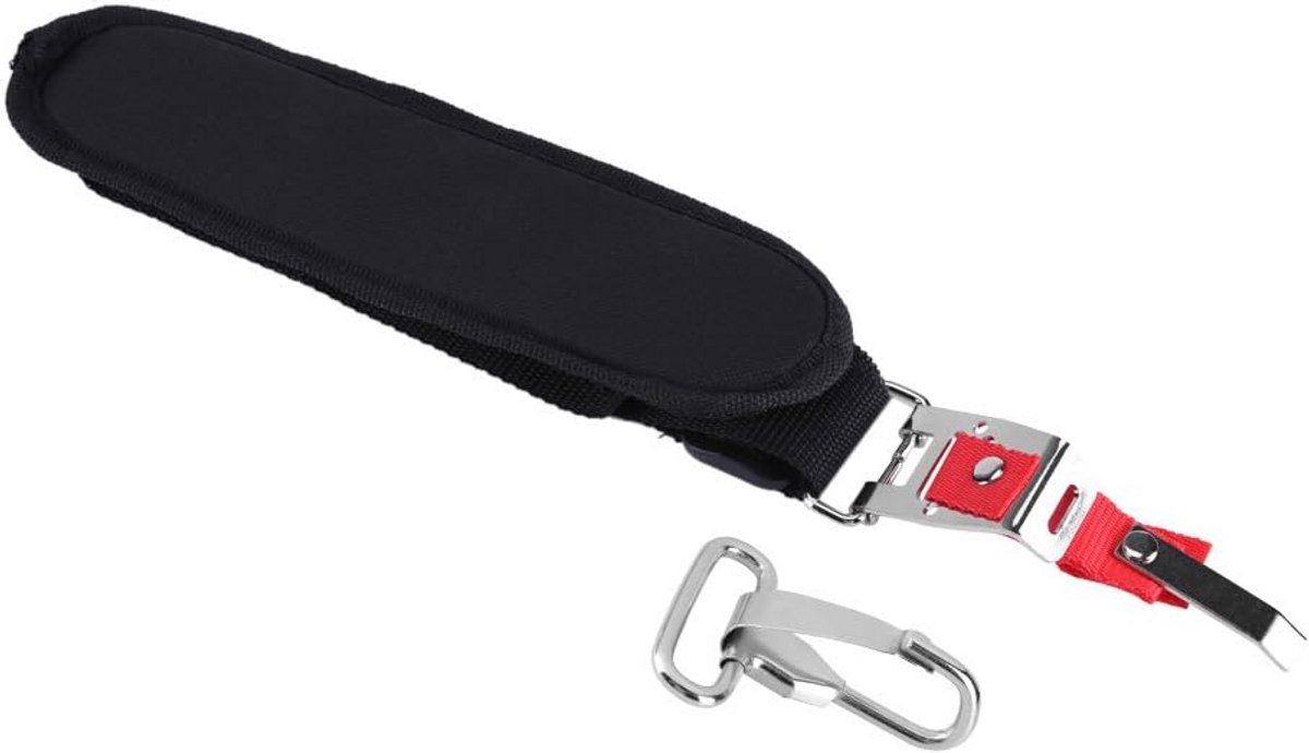 Verstelbare Nylon Schouderband met Schouderbescherming voor Trimmer en Brushcutter - Zwart