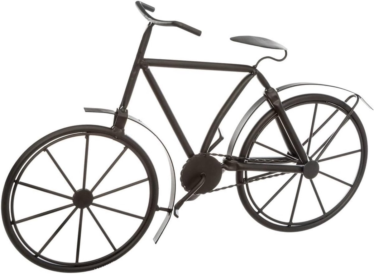 Decoratieve Metalen Fiets voor Woonkamer of Kinderkamer - Zwart