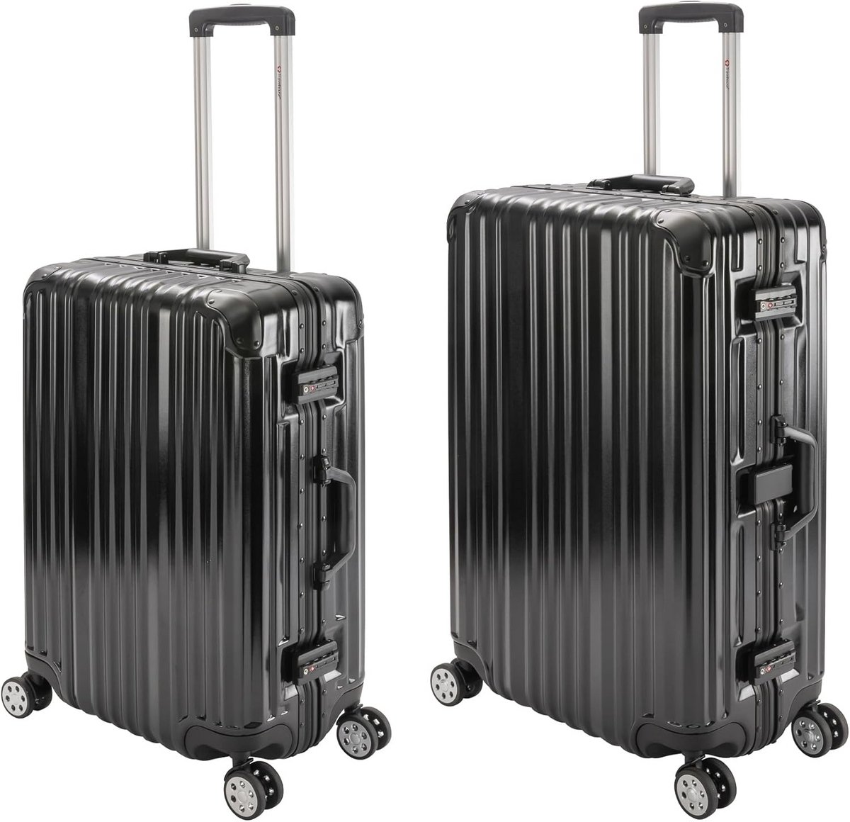 Hardschalige Kofferset met Aluminium Frame en TSA Slot - Verschillende Maten