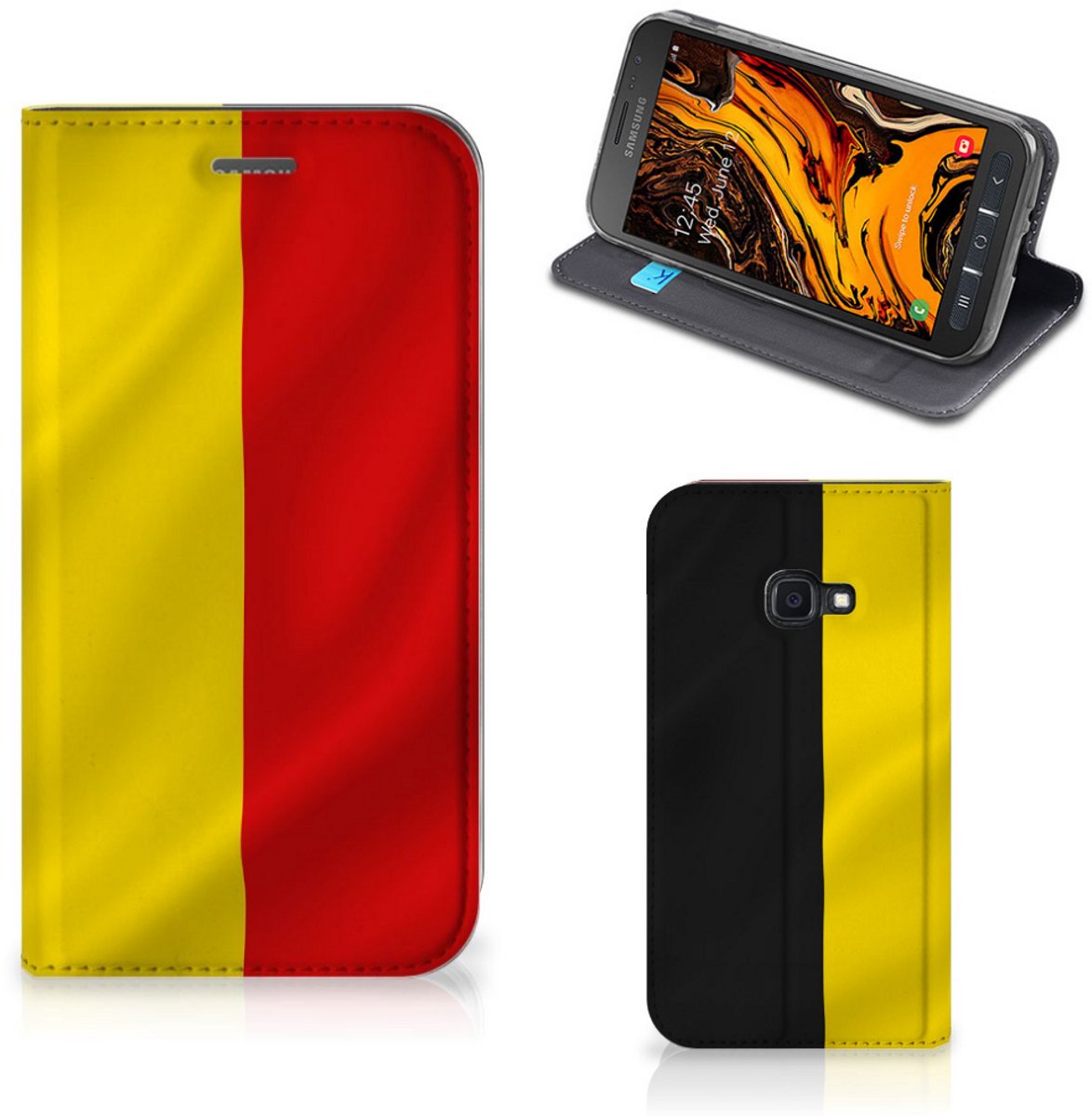 Samsung Galaxy Xcover 4s Standcase Belgische Vlag