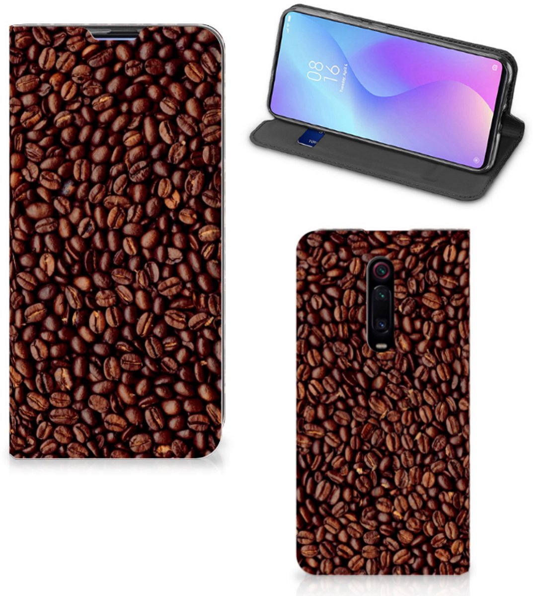 Xiaomi Redmi K20 Pro Flip Style Cover Koffiebonen