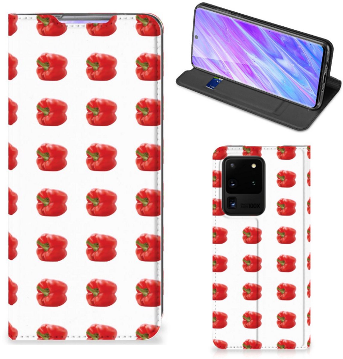 Samsung Galaxy S20 Ultra Flip Style Cover Paprika Red