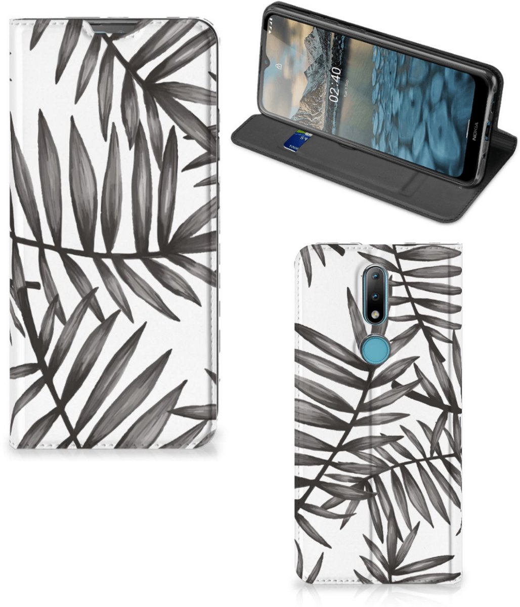 Nokia 2.4 Smart Cover Leaves Grey