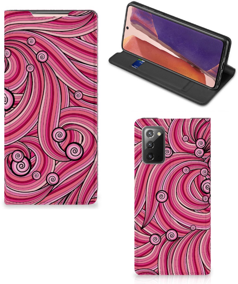 Samsung Galaxy Note20 Bookcase Swirl Pink