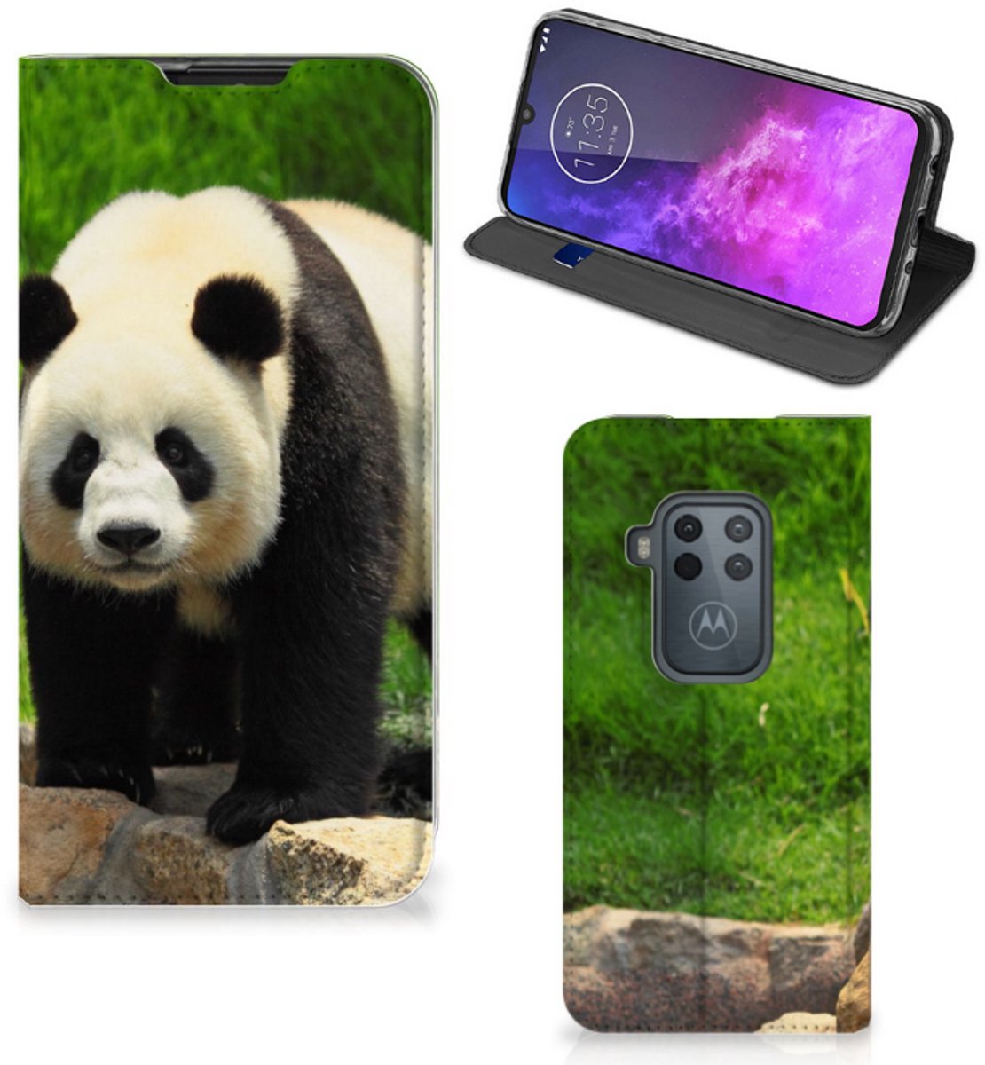 Motorola One Zoom Hoesje maken Panda
