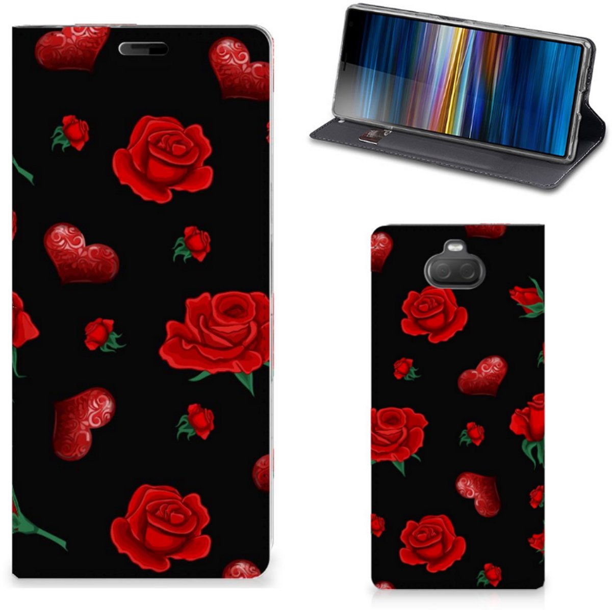 Book Case voor Sony Xperia 10 Plus Magnet Case Valentine