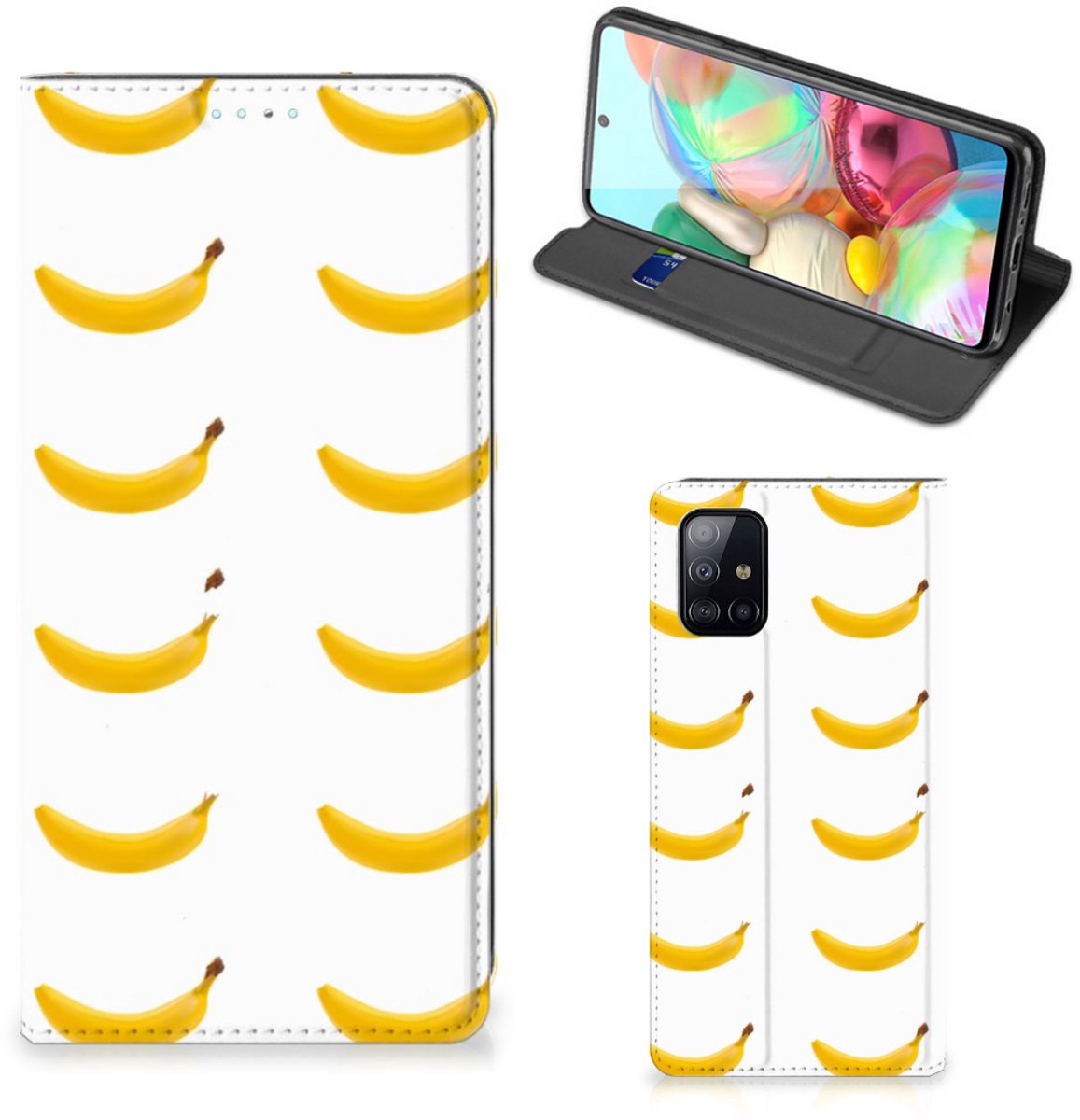 Samsung Galaxy A71 Flip Style Cover Banana