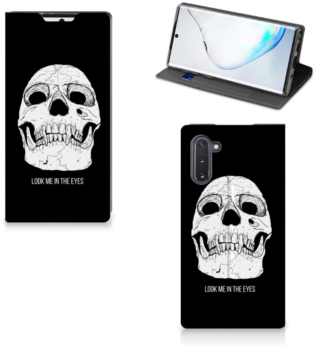 Mobiel BookCase Samsung Galaxy Note 10 Skull Eyes
