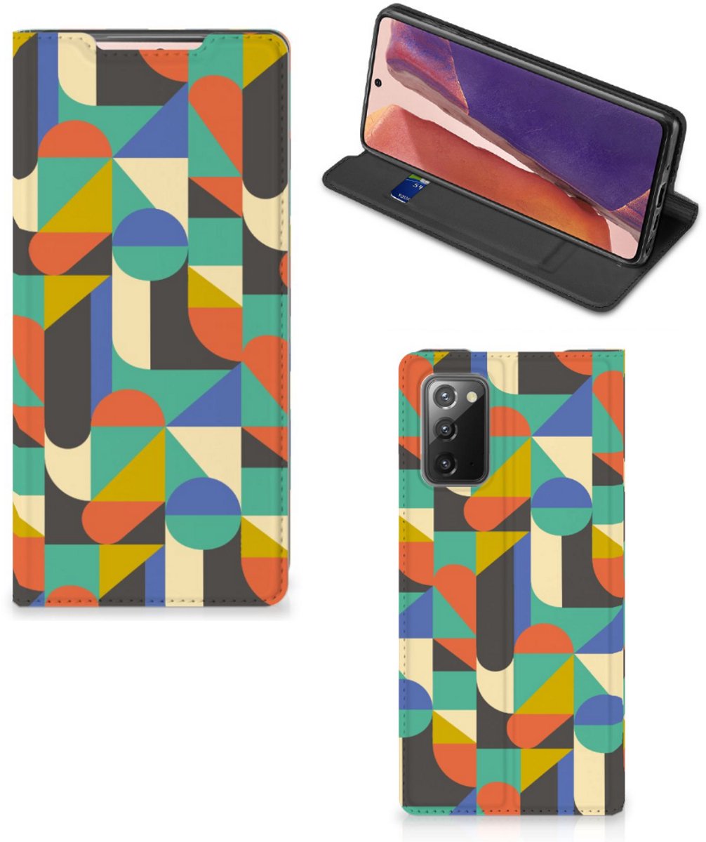 Samsung Galaxy Note20 Hoesje met Magneet Funky Retro
