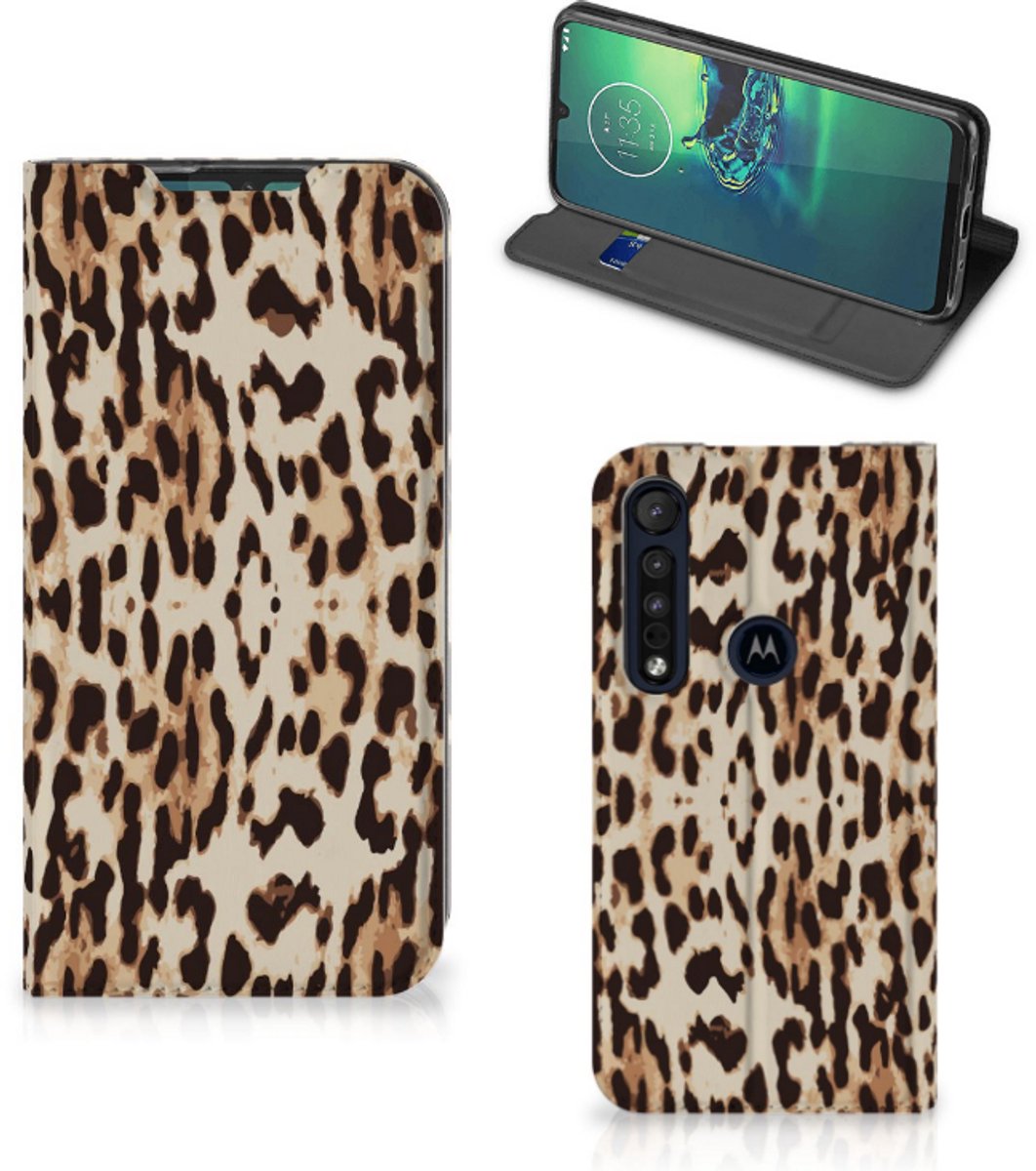 Motorola G8 Plus Hoesje maken Leopard