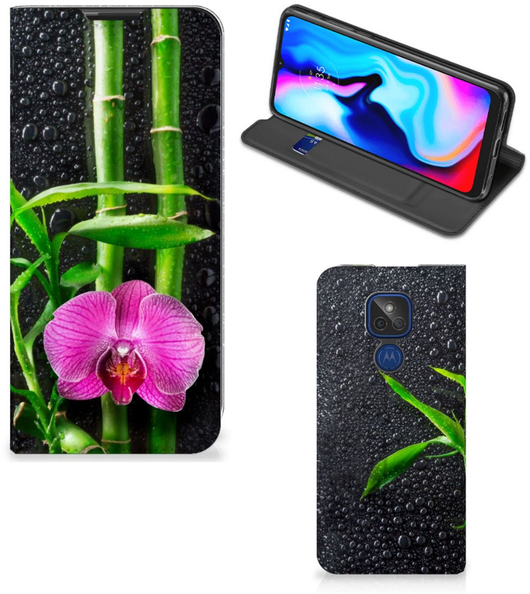 Motorola Moto G9 Play Smart Cover Orchidee